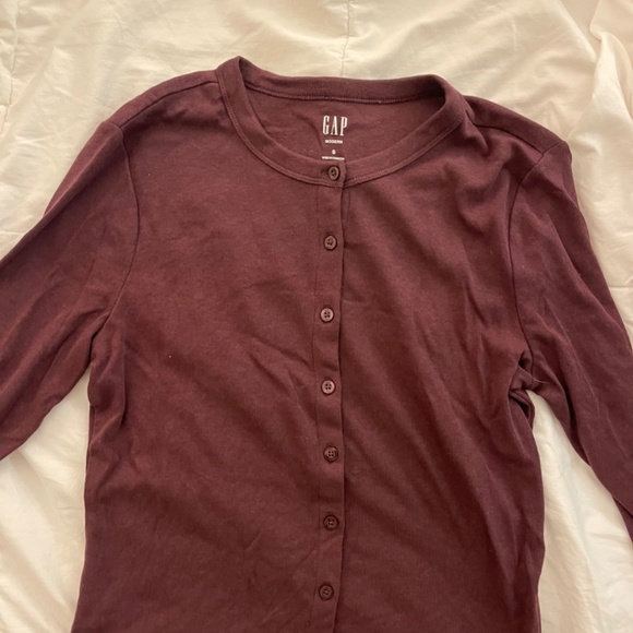 GAP cotton Modern Crewneck Cardigan - Size S - Picture 3 of 5